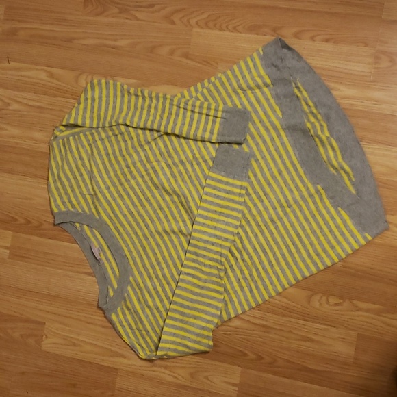 Gap Yellow Gray striped sweater - Picture 1 of 4